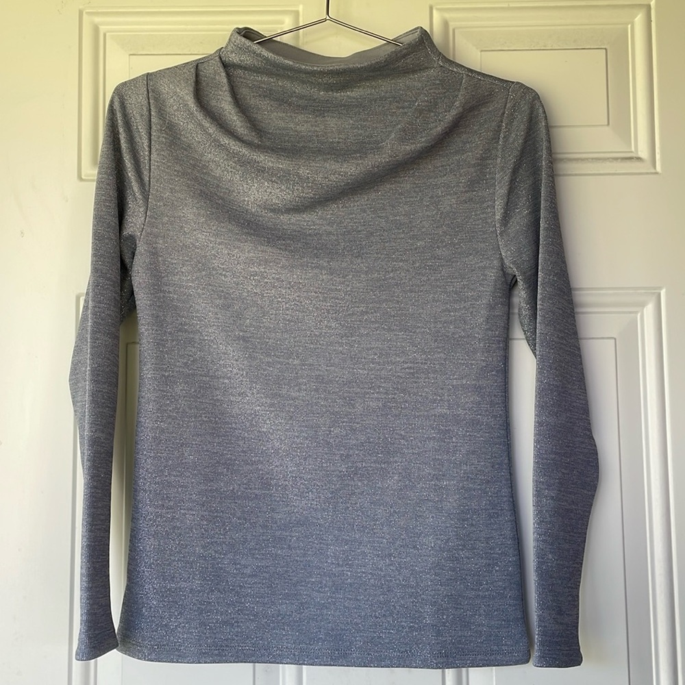 🔥🔥5/$25! Ann Taylor metallic long sleeve top